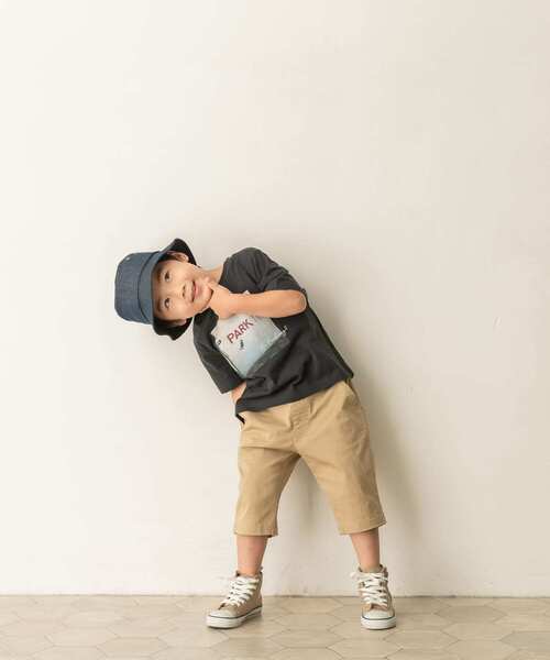 URBAN RESEARCH DOORS（アーバンリサーチドアーズ）の「ストレッチショートバナナパンツ(KIDS)（その他パンツ・キッズ・ライトカーキ/ライトベージュ・105/135/120/90）」の3枚目の写真