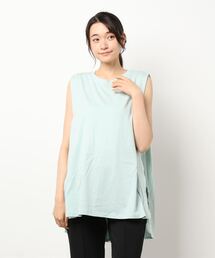 AMERICAN HOLIC | フレアカットフレンチスリーブチュニック(Tシャツ/カットソー)