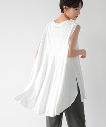 AMERICAN HOLIC | フレアカットフレンチスリーブチュニック(Tシャツ/カットソー)