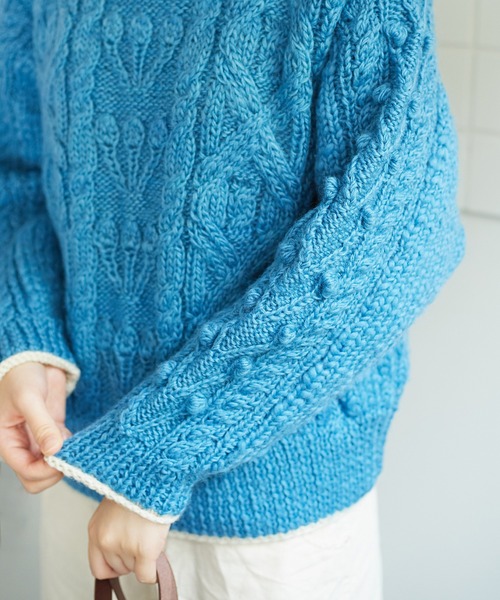 bulle de savon（ビュルデサボン）の「ハンドニット スラブ糸mix