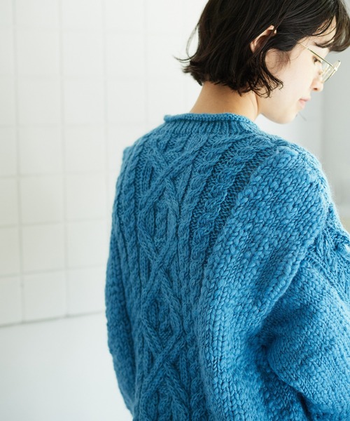 bulle de savon（ビュルデサボン）の「ハンドニット スラブ糸mix