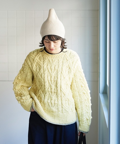 bulle de savon（ビュルデサボン）の「ハンドニット スラブ糸mix