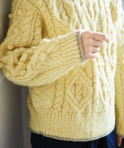 bulle de savon（ビュルデサボン）の「ハンドニット スラブ糸mix