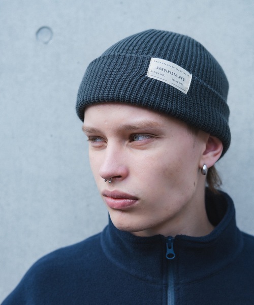DAILY STANDARD by SANDINISTA（デイリースタンダードバイサンディニスタ）の「Daily Acrylic Rib Knit Cap / アクリルリブニットキャップ（ニットキャップ/ビーニー・メンズ・チャコールグレー/ブラック/ネイビー/カーキ・FREE）」の16枚目の写真