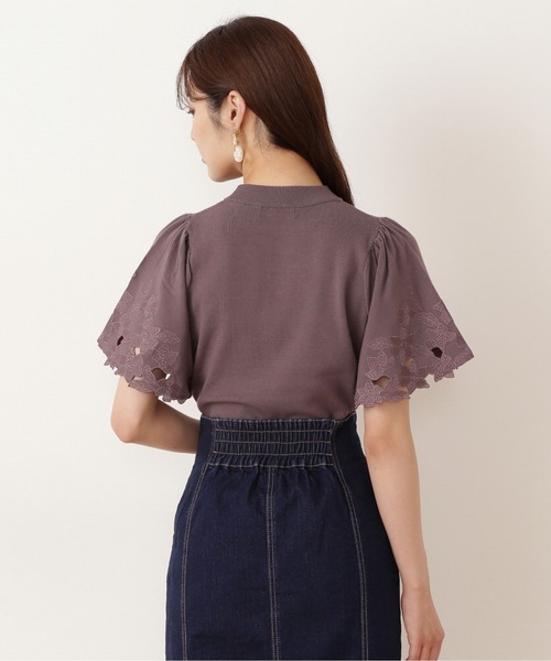 PROPORTION BODY DRESSING（プロポーションボディドレッシング）の「エンブロイダリーフレアニット / 1211270801（ニット/セーター・レディース・ボルドー/ブラック/ダークグレー・FREE）」の21枚目の写真