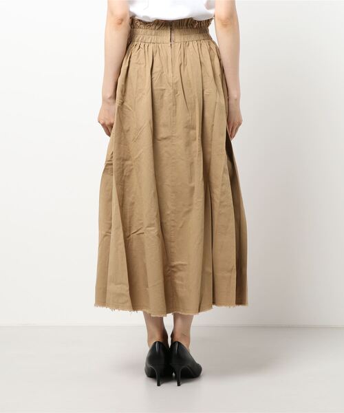 KOBE LETTUCE（コウベレタス）の「切りっぱなしストーンウォッシュスカート（スカート・レディース・ベージュ/カーキ/チャコール・FREE）」の13枚目の写真