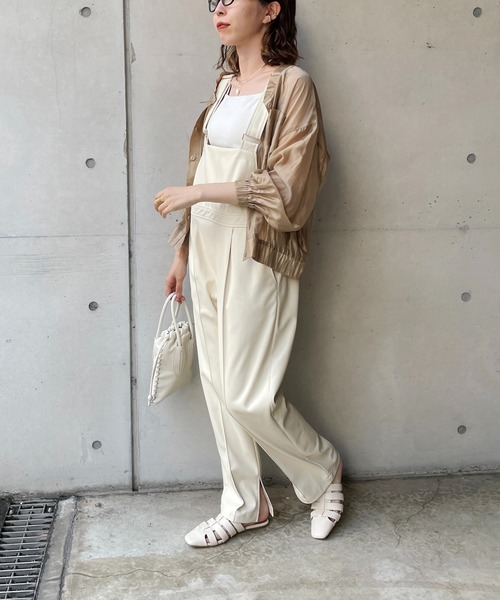 CAPRICIEUX LE'MAGE(カプリシューレマージュ)の「シアーシャツブルゾン(ブルゾン・レディース・ブラック/ベージュ/カーキ・FREE)」の20枚目の写真