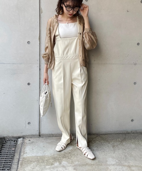 CAPRICIEUX LE'MAGE(カプリシューレマージュ)の「シアーシャツブルゾン(ブルゾン・レディース・ブラック/ベージュ/カーキ・FREE)」の22枚目の写真