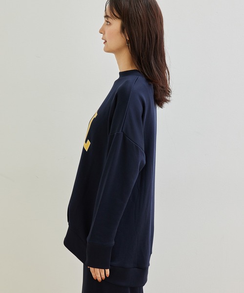 ROPE' PICNIC(ロペピクニック)の「【セットアップ対応】ロゴ裏毛プルオーバー(スウェット・レディース・ネイビー/オフホワイト/ベージュ系その他/ダークラベンダー・38)」の5枚目の写真