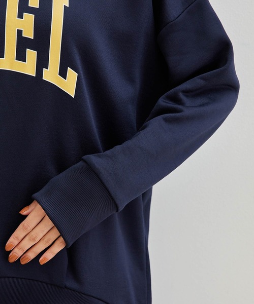 ROPE' PICNIC(ロペピクニック)の「【セットアップ対応】ロゴ裏毛プルオーバー(スウェット・レディース・ネイビー/オフホワイト/ベージュ系その他/ダークラベンダー・38)」の8枚目の写真