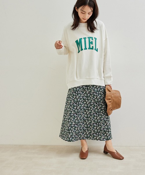 ROPE' PICNIC(ロペピクニック)の「【セットアップ対応】ロゴ裏毛プルオーバー(スウェット・レディース・ネイビー/オフホワイト/ベージュ系その他/ダークラベンダー・38)」の20枚目の写真