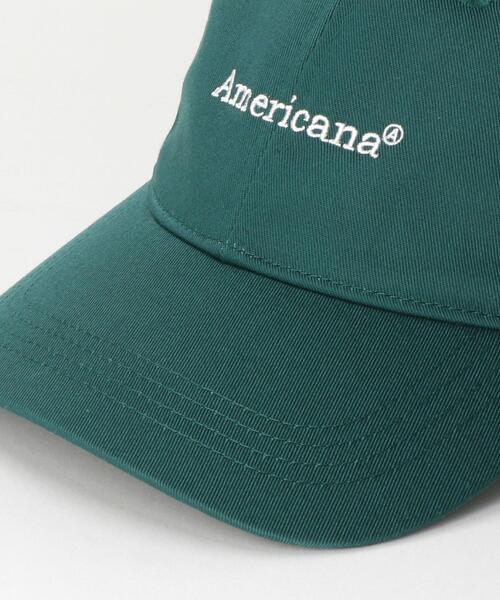 AMERICANA（アメリカーナ）の「＜Americana(アメリカーナ)＞ロゴキャップ（キャップ・レディース・ベージュ/ダークブラウン/ダークグリーン・FREE）」の6枚目の写真