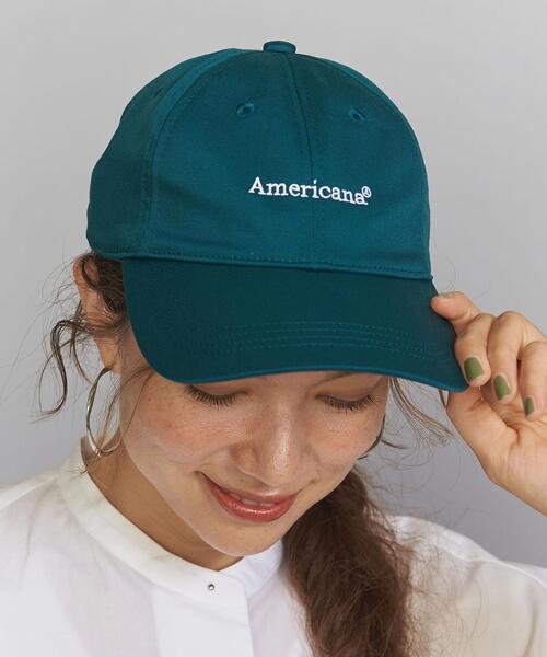 AMERICANA（アメリカーナ）の「＜Americana(アメリカーナ)＞ロゴキャップ（キャップ・レディース・ベージュ/ダークブラウン/ダークグリーン・FREE）」の12枚目の写真