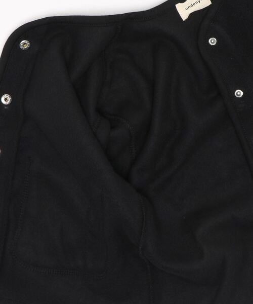 undeny.（アンディニ－）の「undeny./アンデニー フリースノーカラージャケット（ノーカラージャケット・キッズ・ベージュ/ブラック/カーキ・XL/M/L/S）」の4枚目の写真