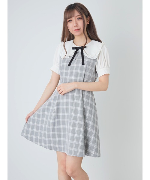 フリルカラーハイウエストパフop シャツワンピース Ank Rouge アンクルージュ のファッション通販 Zozotown