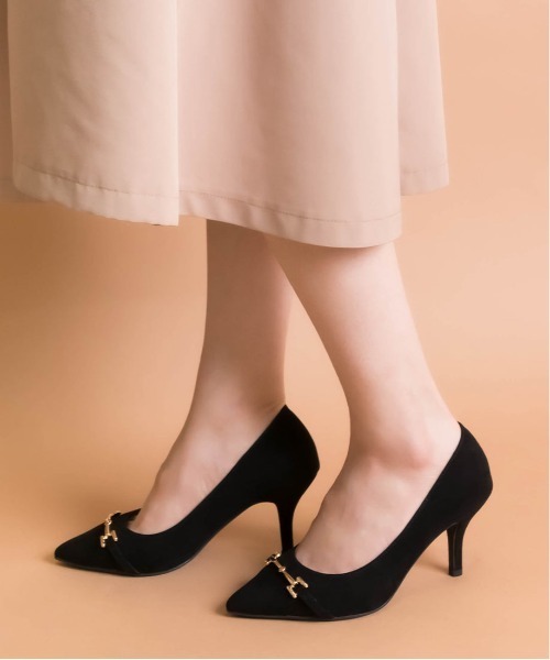RANDA(ランダ)の「ストレスフリー/3E幅広 ソフト ビットパーツパンプス(パンプス・レディース・カーキ/グレイッシュベージュ/ブラック/アイボリー/ピンク・23.5/24.5/22.5/25.5/23/24/22/25)」の17枚目の写真
