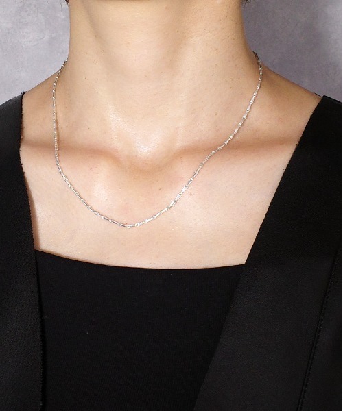 ISOLATION（アイソレーション）の「【ISOLATION / アイソレーション】silver925 Barley Corn Chain Necklace / バリコンチェーンネックレス（ネックレス・レディース・シルバー/シルバー×ゴールド・40cm）」の16枚目の写真