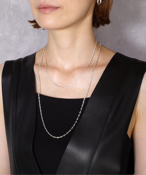 ISOLATION（アイソレーション）の「【ISOLATION / アイソレーション】silver925 Barley Corn Chain Necklace / バリコンチェーンネックレス（ネックレス・レディース・シルバー/シルバー×ゴールド・40cm）」の18枚目の写真