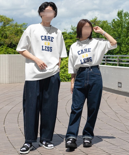 PairPair（ペアペア）の「ダンボールロゴT(ユニセックス)（Tシャツ/カットソー・レディース・グリーン/オフホワイト/グレイッシュブルー・MEDIUM/LARGE）」の9枚目の写真