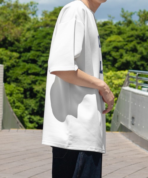 PairPair（ペアペア）の「ダンボールロゴT(ユニセックス)（Tシャツ/カットソー・レディース・グリーン/オフホワイト/グレイッシュブルー・MEDIUM/LARGE）」の10枚目の写真