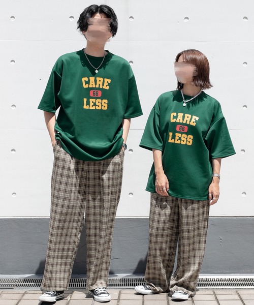 PairPair（ペアペア）の「ダンボールロゴT(ユニセックス)（Tシャツ/カットソー・レディース・グリーン/オフホワイト/グレイッシュブルー・MEDIUM/LARGE）」の15枚目の写真