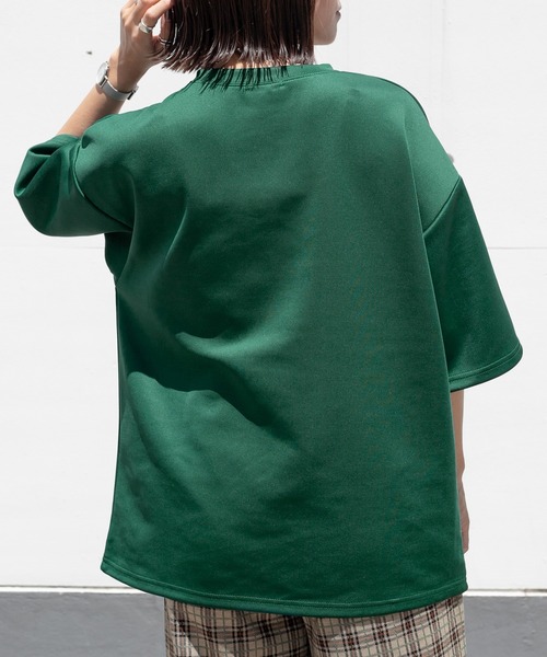 PairPair（ペアペア）の「ダンボールロゴT(ユニセックス)（Tシャツ/カットソー・レディース・グリーン/オフホワイト/グレイッシュブルー・MEDIUM/LARGE）」の11枚目の写真