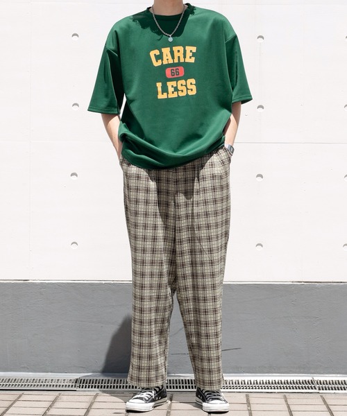 PairPair（ペアペア）の「ダンボールロゴT(ユニセックス)（Tシャツ/カットソー・レディース・グリーン/オフホワイト/グレイッシュブルー・MEDIUM/LARGE）」の21枚目の写真