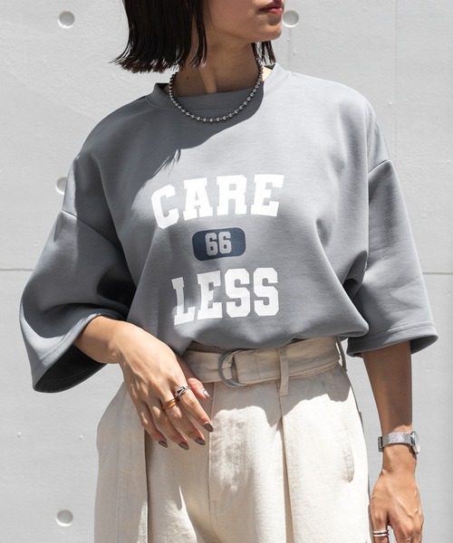 PairPair（ペアペア）の「ダンボールロゴT(ユニセックス)（Tシャツ/カットソー・レディース・グリーン/オフホワイト/グレイッシュブルー・MEDIUM/LARGE）」の22枚目の写真