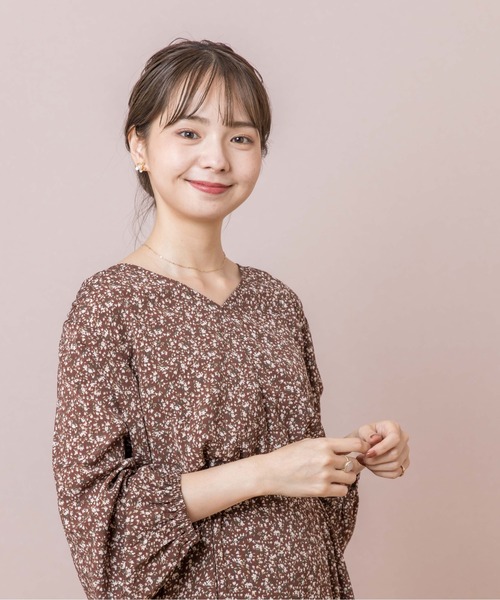 flower（フラワー）の「フローラルギャザーワンピース（ワンピース・レディース・ブラウン/ブルー・FREE）」の11枚目の写真