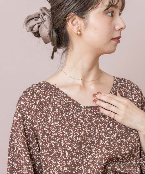 flower（フラワー）の「フローラルギャザーワンピース（ワンピース・レディース・ブラウン/ブルー・FREE）」の16枚目の写真