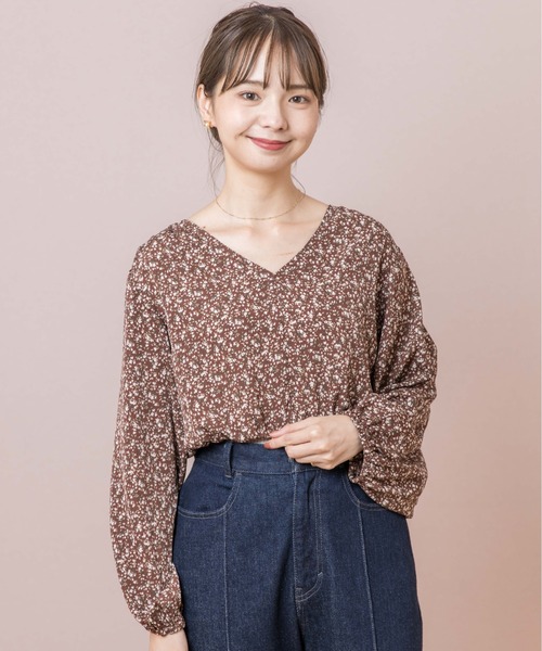 flower（フラワー）の「フローラルギャザーワンピース（ワンピース・レディース・ブラウン/ブルー・FREE）」の21枚目の写真