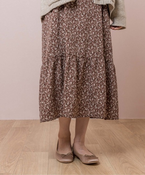 flower（フラワー）の「フローラルギャザーワンピース（ワンピース・レディース・ブラウン/ブルー・FREE）」の19枚目の写真