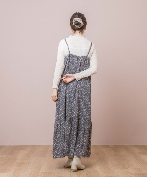 flower（フラワー）の「フローラルギャザーワンピース（ワンピース・レディース・ブラウン/ブルー・FREE）」の7枚目の写真