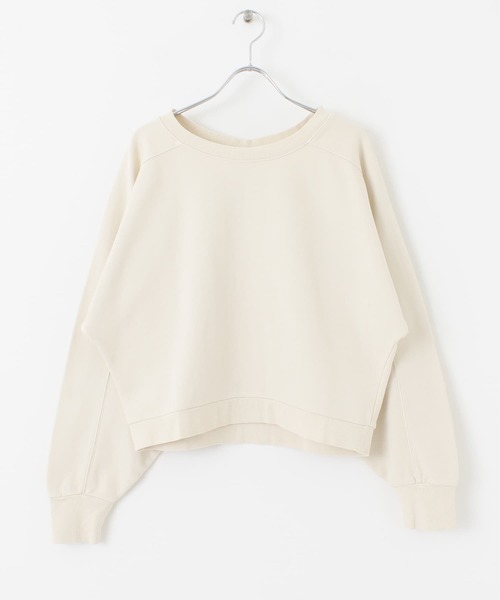 URBAN RESEARCH（アーバンリサーチ）の「製品染めボリュームスリーブプルオーバー（Tシャツ/カットソー・レディース・オフホワイト/ブラウン/グリーン・FREE）」の5枚目の写真