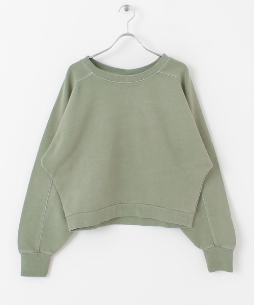 URBAN RESEARCH（アーバンリサーチ）の「製品染めボリュームスリーブプルオーバー（Tシャツ/カットソー・レディース・オフホワイト/ブラウン/グリーン・FREE）」の15枚目の写真