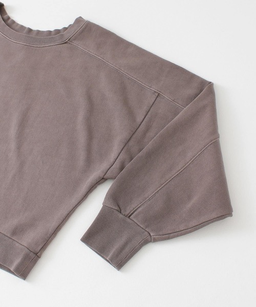 URBAN RESEARCH（アーバンリサーチ）の「製品染めボリュームスリーブプルオーバー（Tシャツ/カットソー・レディース・オフホワイト/ブラウン/グリーン・FREE）」の8枚目の写真