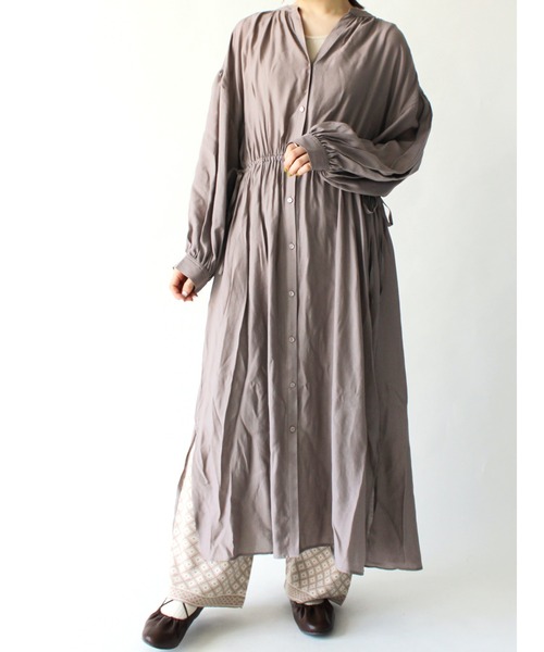 ehka sopo（エヘカソポ）の「バックリボンワンピース（ワンピース・レディース・グレー/ブラック/ブルー・ﾌﾘ-）」の2枚目の写真