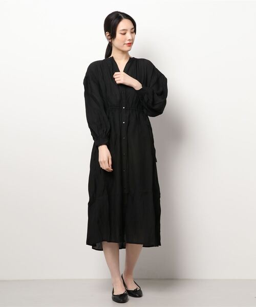 ehka sopo（エヘカソポ）の「バックリボンワンピース（ワンピース・レディース・グレー/ブラック/ブルー・ﾌﾘ-）」の8枚目の写真