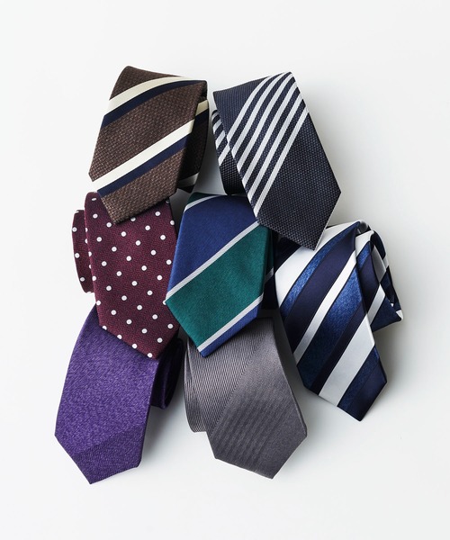 Cricket（クリケット）の「[クリケット] Cricket 6色メランジ ビッグストライプ柄 ネクタイ（ネクタイ・メンズ・ダークグリーン/ネイビー/ワイン/イエロー・FREE）」の14枚目の写真