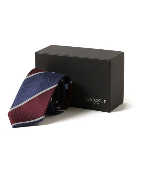 Cricket（クリケット）の「[クリケット] Cricket 6色メランジ ビッグストライプ柄 ネクタイ（ネクタイ・メンズ・ダークグリーン/ネイビー/ワイン/イエロー・FREE）」の12枚目の写真