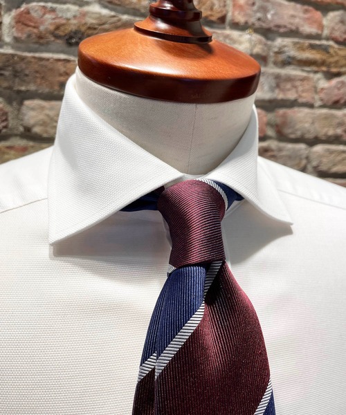 Cricket（クリケット）の「[クリケット] Cricket 6色メランジ ビッグストライプ柄 ネクタイ（ネクタイ・メンズ・ダークグリーン/ネイビー/ワイン/イエロー・FREE）」の15枚目の写真