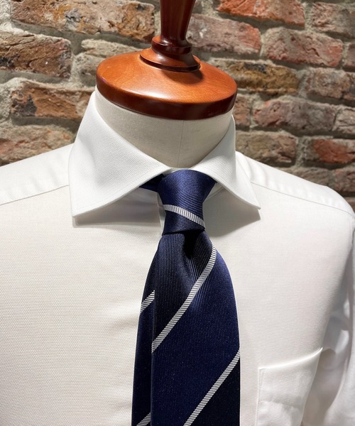 Cricket（クリケット）の「[クリケット] Cricket 6色メランジ ビッグストライプ柄 ネクタイ（ネクタイ・メンズ・ダークグリーン/ネイビー/ワイン/イエロー・FREE）」の17枚目の写真