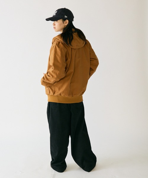 Carhartt 襤褸 ダック アクティブジャケット J268 L-Tall Carhartt 並行輸入品 カーハート Loose Fit Washed Duck