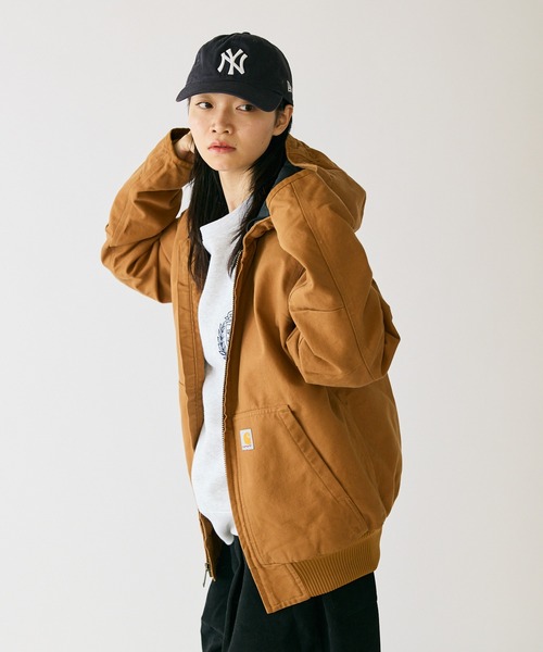 【即完売モデル】カーハートWIP☆ロゴタグ 中綿ダックアクティブジャケット美品. Carhartt/カーハート Washed Duck Insulated Active Jacket