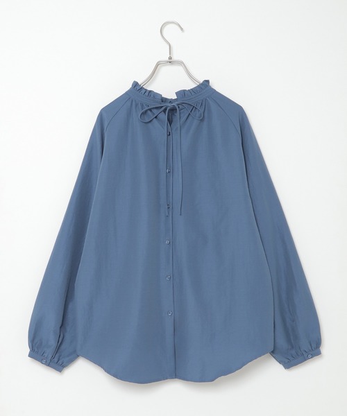 ikka(イッカ)の「襟フリル長袖2WAYブラウス(シャツ/ブラウス・レディース・オフホワイト/グレー/ブルー系その他/ブラウン系その他・M/L)」の15枚目の写真
