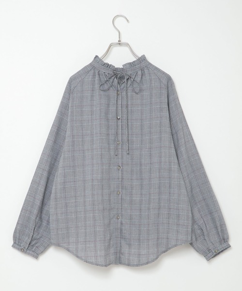 ikka(イッカ)の「襟フリル長袖2WAYブラウス(シャツ/ブラウス・レディース・オフホワイト/グレー/ブルー系その他/ブラウン系その他・M/L)」の11枚目の写真