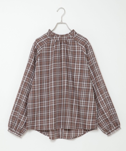 ikka(イッカ)の「襟フリル長袖2WAYブラウス(シャツ/ブラウス・レディース・オフホワイト/グレー/ブルー系その他/ブラウン系その他・M/L)」の5枚目の写真