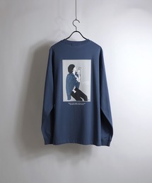 Confirm（コンファーム）の「Confirm / コンファーム ピアス / ライダースボーイ ビッグプリントロンT（Tシャツ/カットソー・メンズ）」