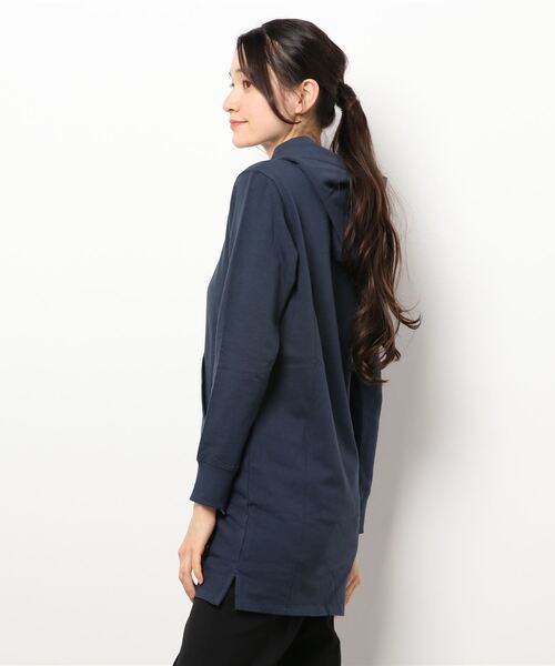 Champion（チャンピオン）の「【CHAMPION】スウェットロングパーカー（ニット/セーター・レディース・ダークネイビー/MD.GRY・2）」の3枚目の写真