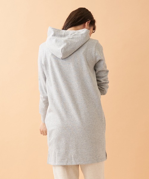 Champion（チャンピオン）の「【CHAMPION】スウェットロングパーカー（ニット/セーター・レディース・ダークネイビー/MD.GRY・2）」の6枚目の写真